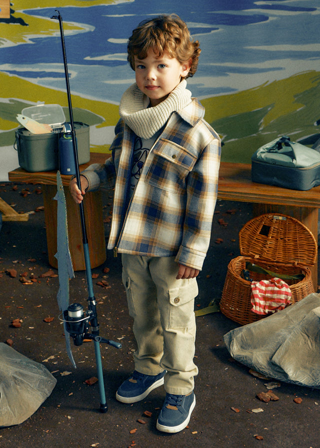 AM Kids - Pantalone cargo in panno