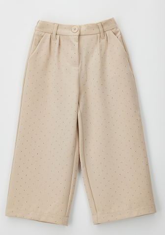 AM Kids - Pantalone con brillantini gamba larga