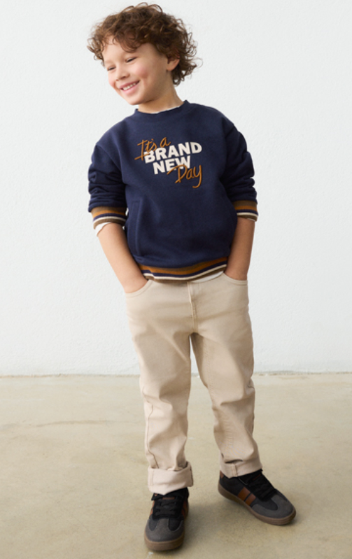 AM Kids - Pantalone soft 5 tasche regular fit