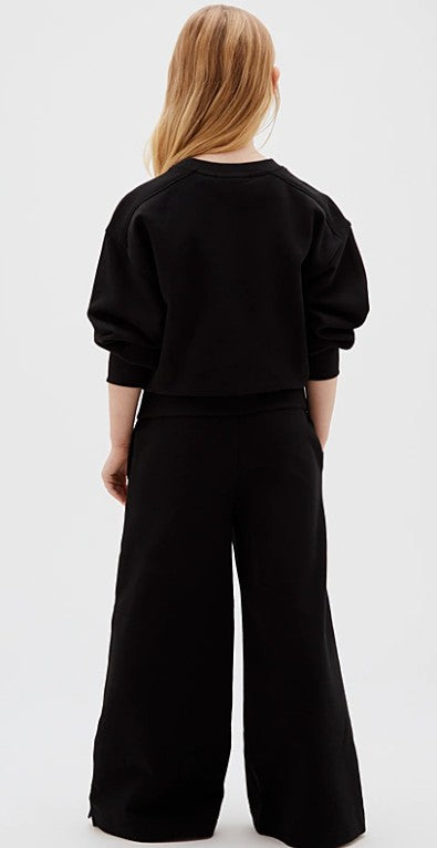 AM Kids - Pantaloni della tuta ampi in cotone garzato