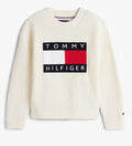 AM Kids - Pullover in maglia grossa con logo Tommy Hilfiger