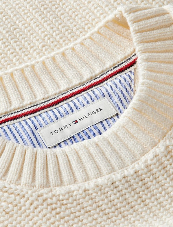 AM Kids - Pullover in maglia grossa con logo Tommy Hilfiger