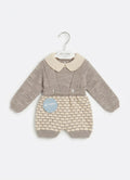 AM Kids - SALOPETTE IN MAGLIA CON MAGLIETTA CORDINATA