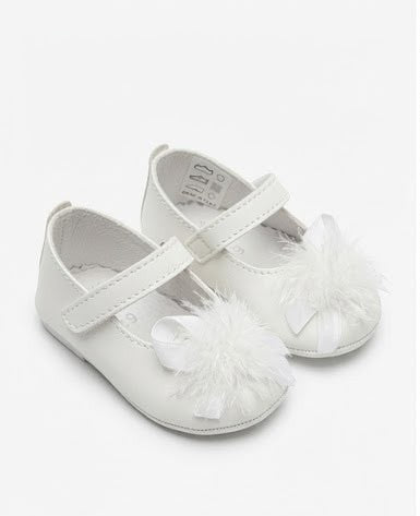 AM Kids - Scarpa battesimale con piume