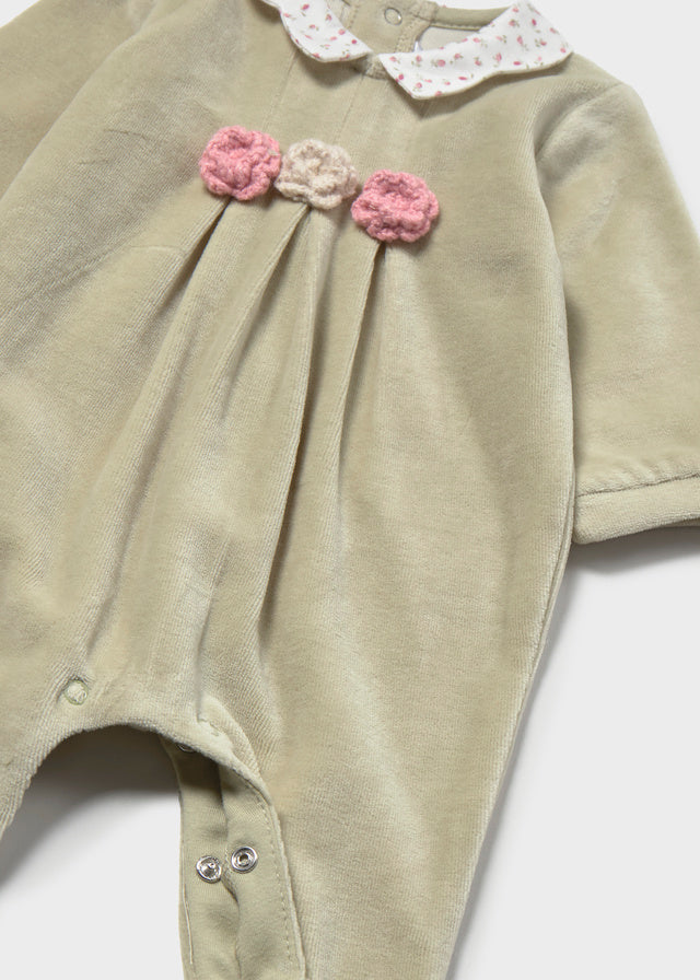 AM Kids - Set due tutine in ciniglia con collo in velluto Mayoral