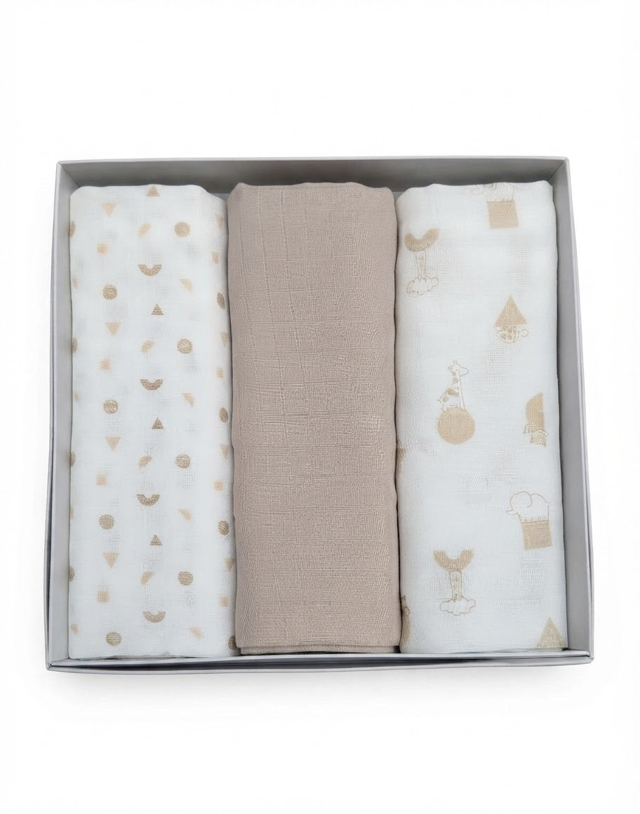 AM Kids - Set tre teli in cotone