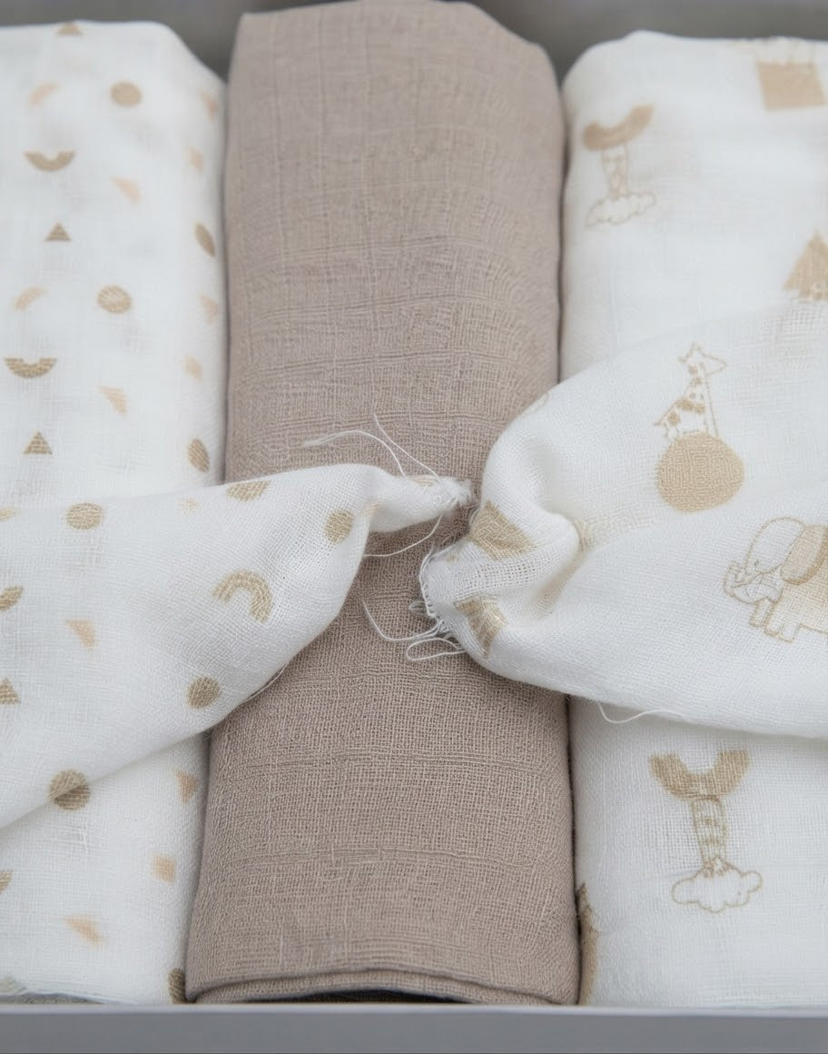 AM Kids - Set tre teli in cotone