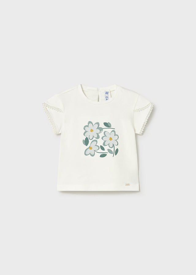 AM Kids - T-SHIRT IN COTONE CON FIORI