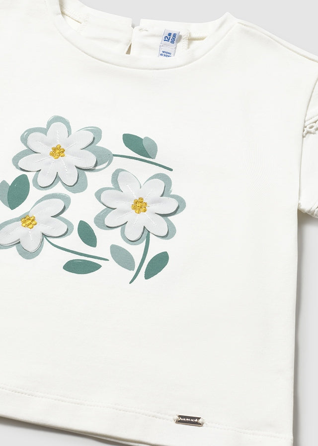 AM Kids - T-SHIRT IN COTONE CON FIORI