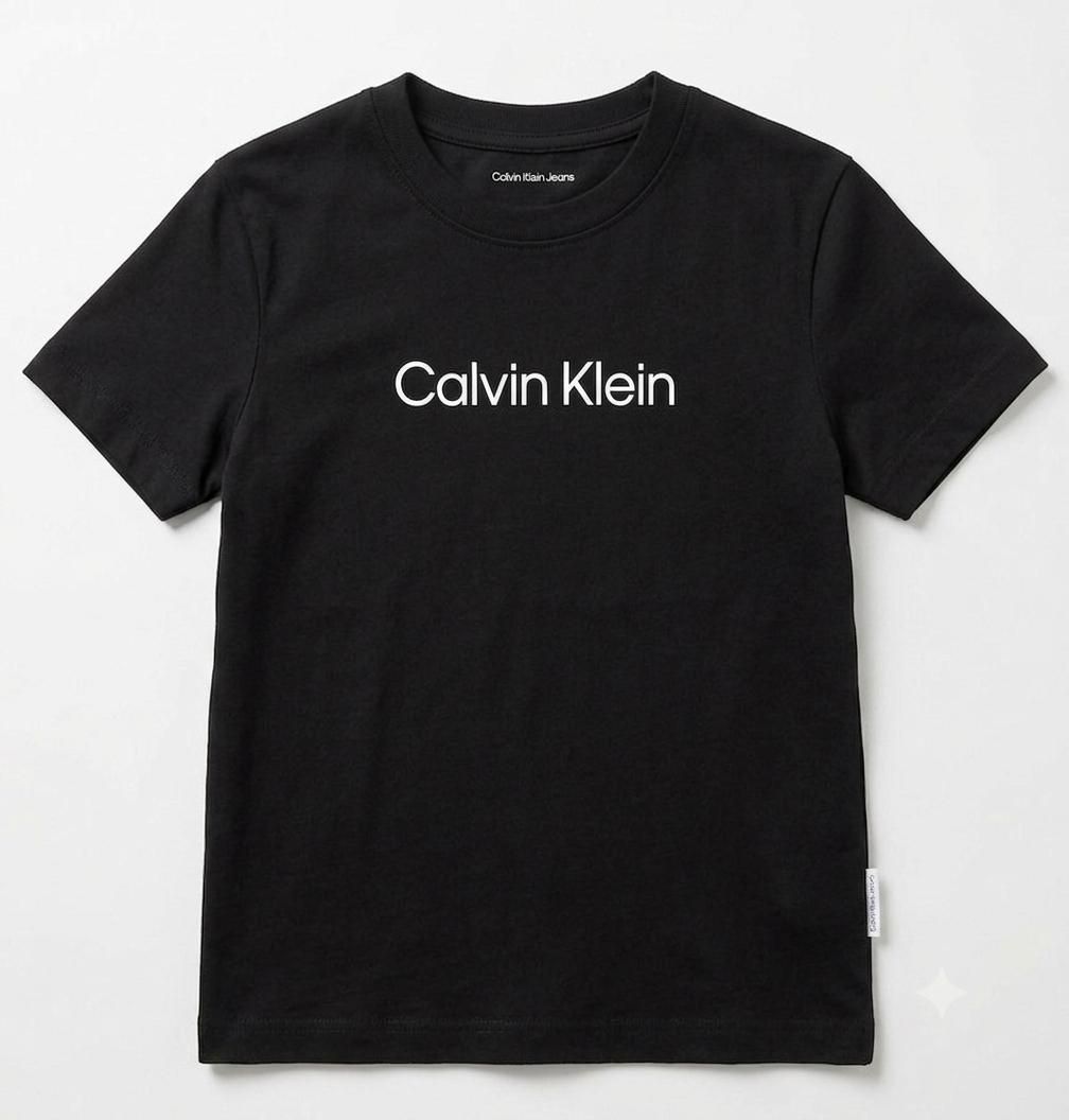 AM Kids - T-shirt con scritta Calvin Klein
