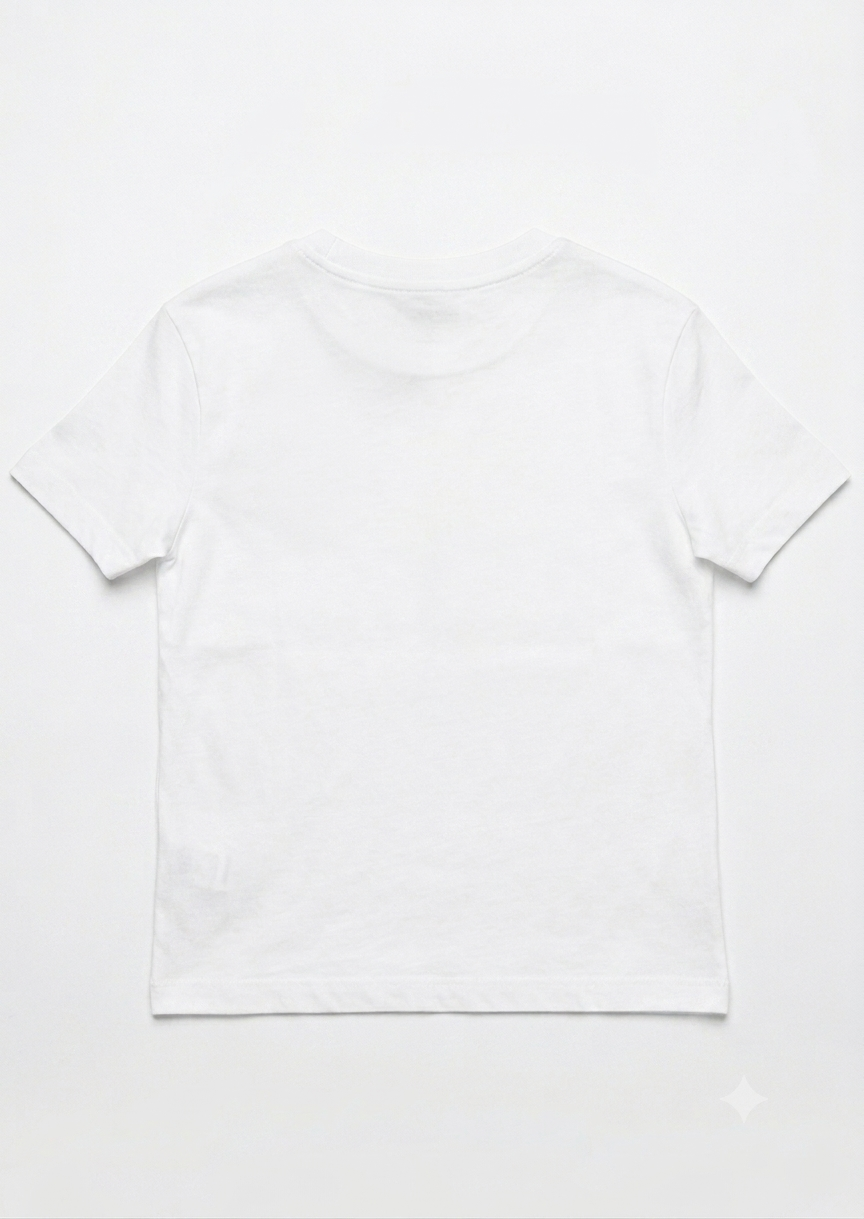 AM Kids - T-shirt in cotone con scritta piccola