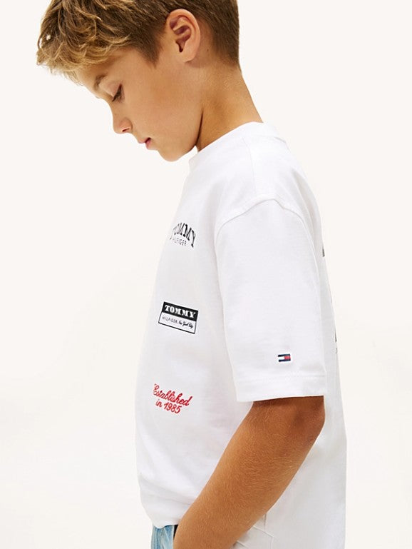 AM Kids - T-shirt oversize con stampa dietro