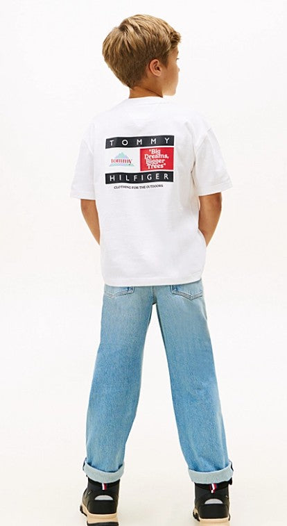 AM Kids - T-shirt oversize con stampa dietro