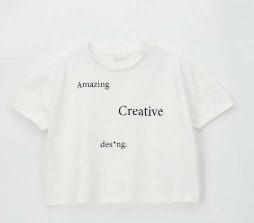 AM Kids - T-shirt ragazza in cotone I.DO