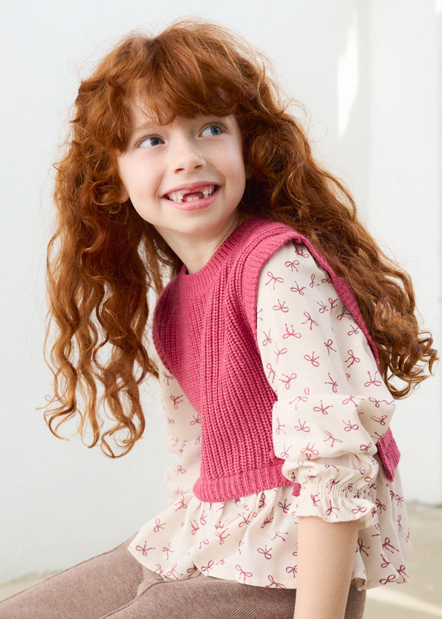 AM Kids - Top gilet combinato Mayoral