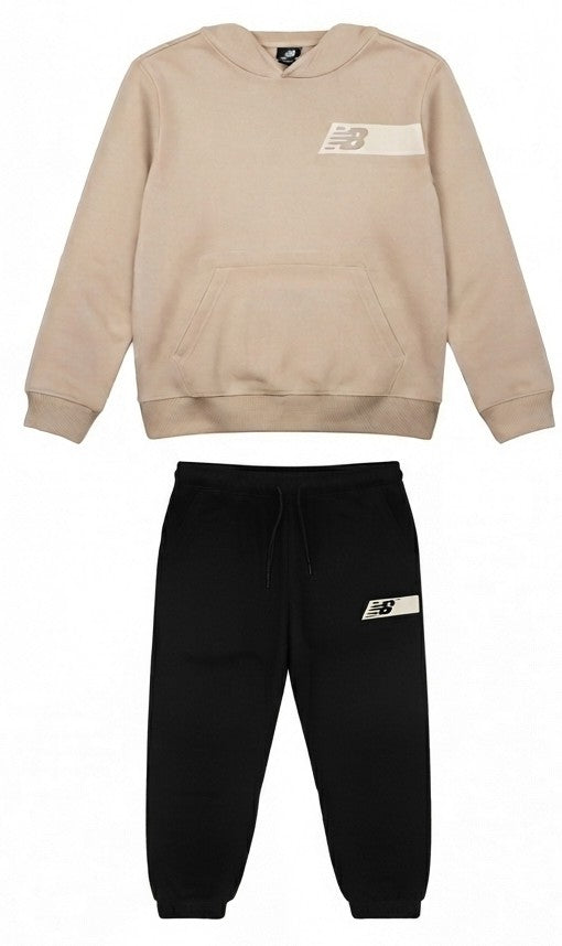 AM Kids - Tuta con cappuccio garzata New Balance