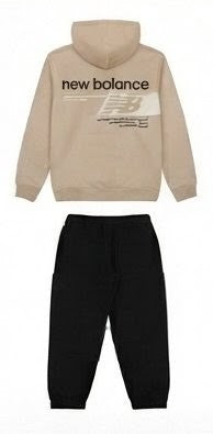 AM Kids - Tuta con cappuccio garzata New Balance