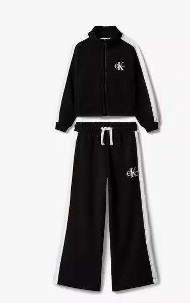 AM Kids - Tuta con pantalone ampio e felpa con zip