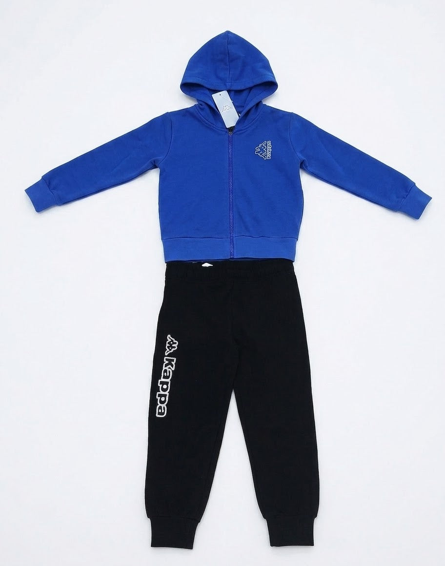 AM Kids - Tuta con zip e cappuccio garzata