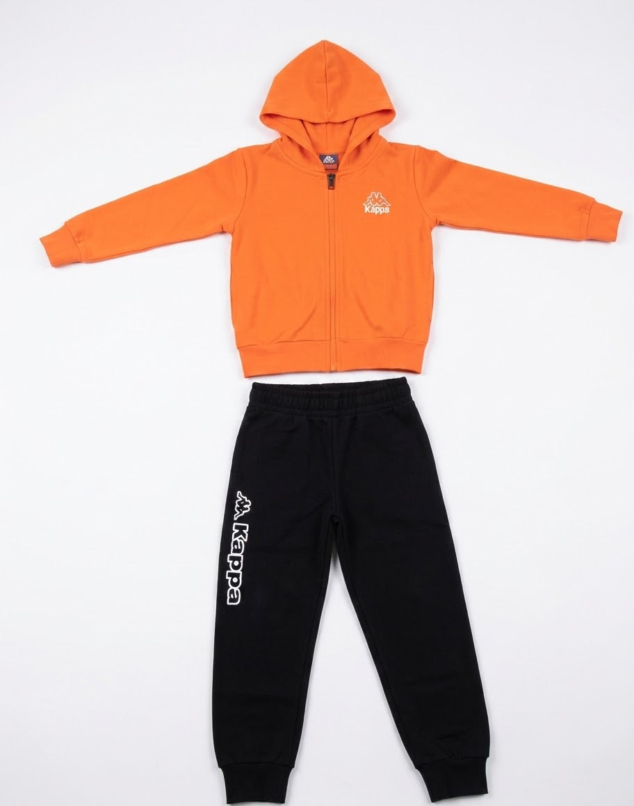AM Kids - Tuta con zip e cappuccio garzata