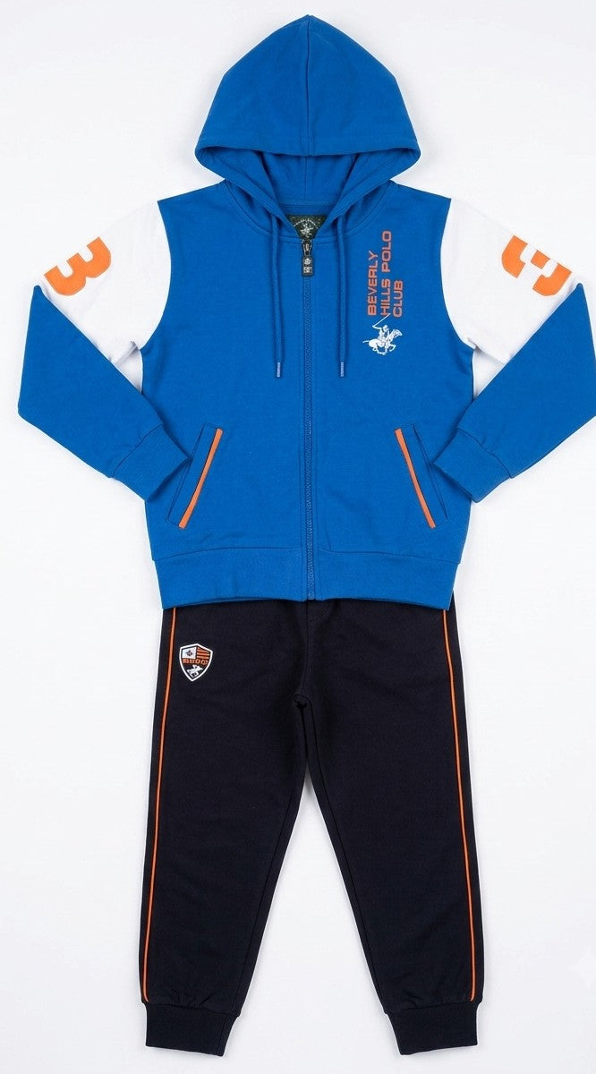 AM Kids - Tuta garzata con zip e cappuccio