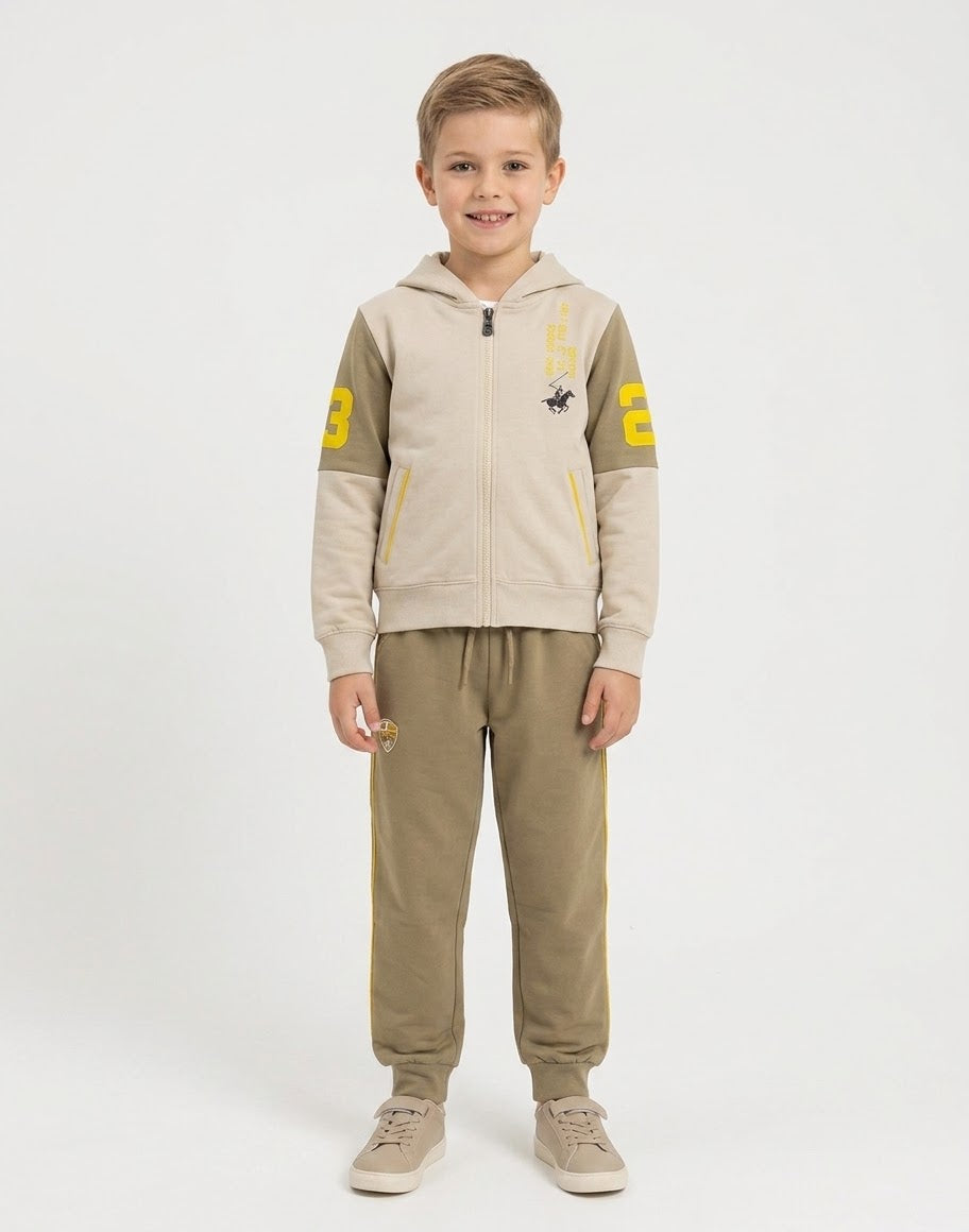 AM Kids - Tuta garzata con zip e cappuccio