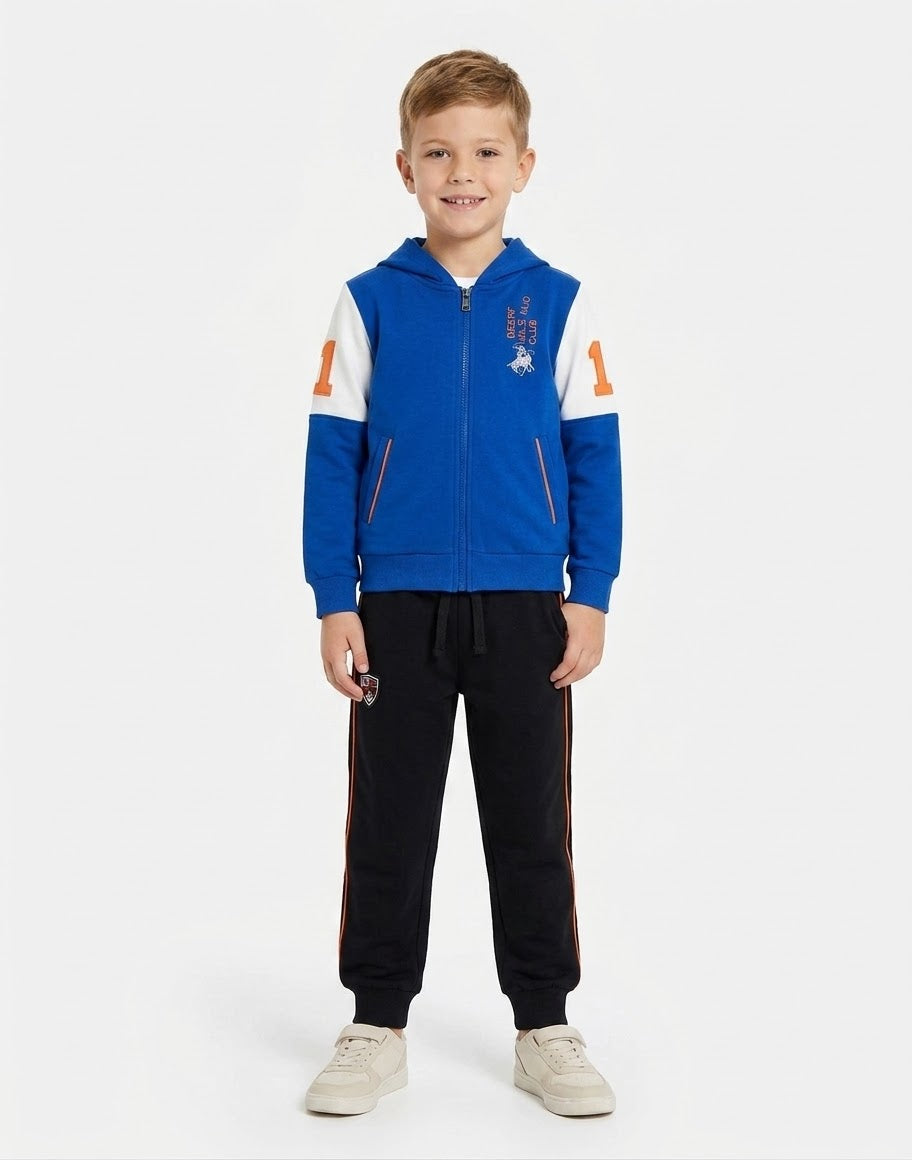 AM Kids - Tuta garzata con zip e cappuccio