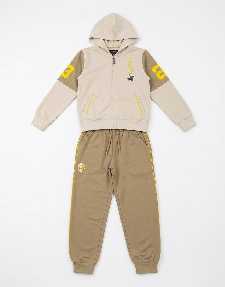 AM Kids - Tuta garzata con zip e cappuccio
