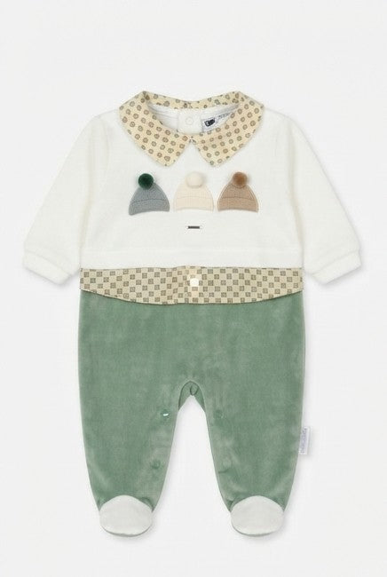 AM Kids - Tutina in ciniglia con cappellini