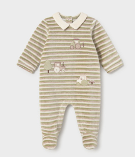 AM Kids - Tutina in ciniglia con colletto