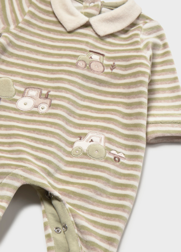 AM Kids - Tutina in ciniglia con colletto