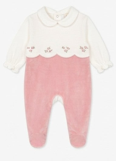AM Kids - Tutina in ciniglia con fiorellini