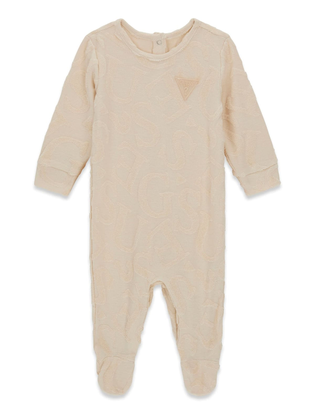 AM Kids - Tutina lunga in caldo cotone con scritta guess