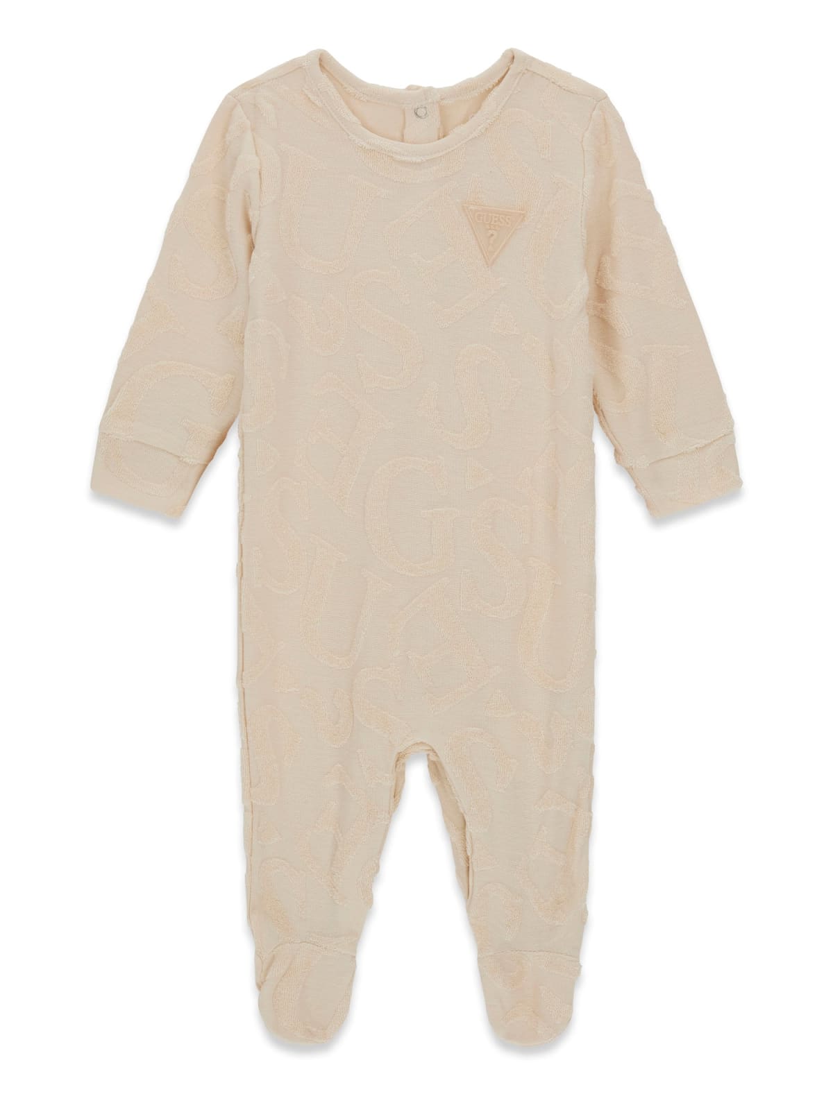AM Kids - Tutina lunga in caldo cotone con scritta guess