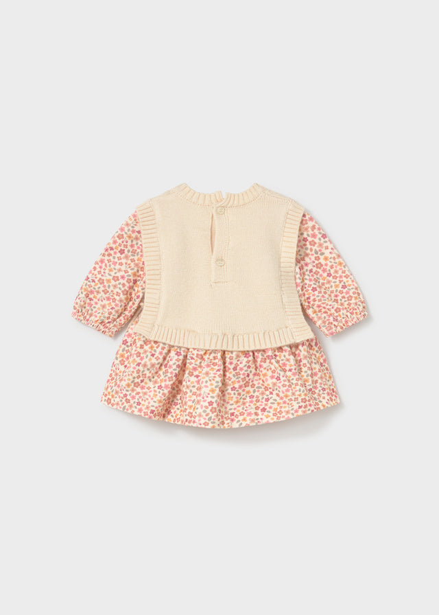 AM Kids - Vestitino a fiori con gilet mayoral