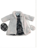 AM Kids - Vestitino con cappottino di pelliccia e basco