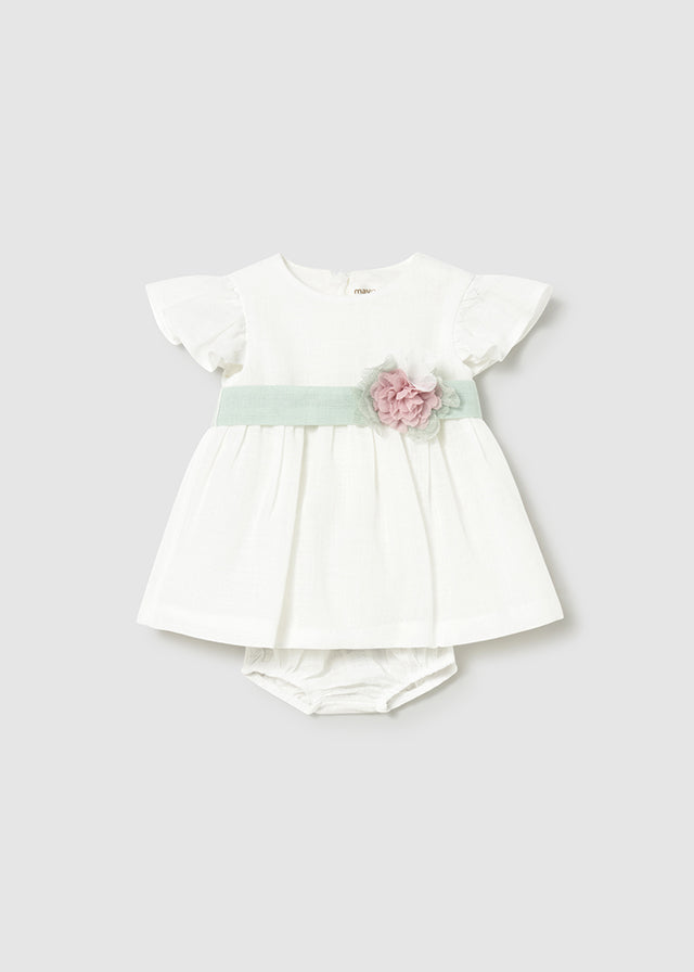 AM Kids - Vestitino con fascia e fiore
