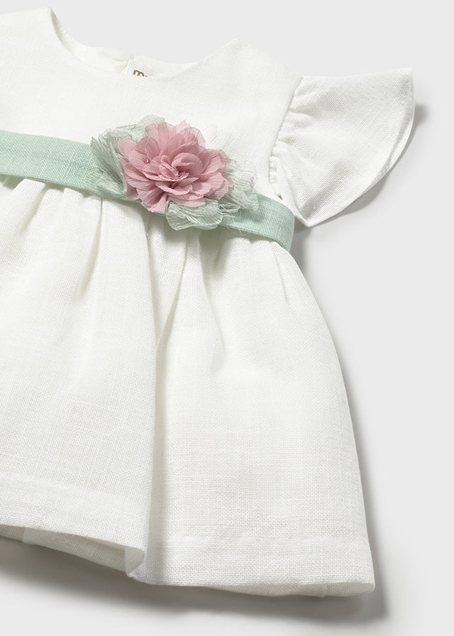 AM Kids - Vestitino con fascia e fiore