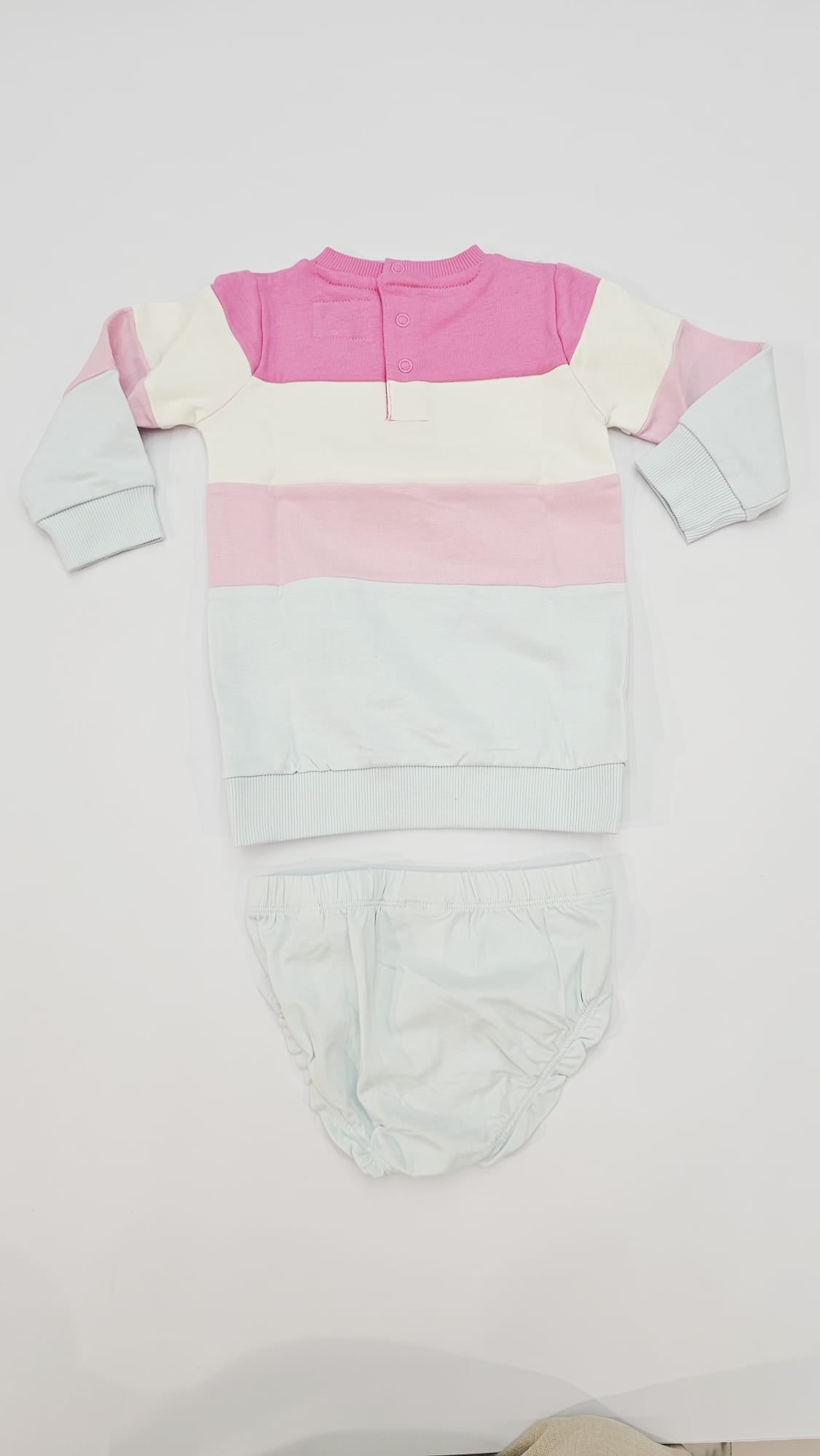 AM Kids - Vestitino con mutandina con scritta guess in rilievo