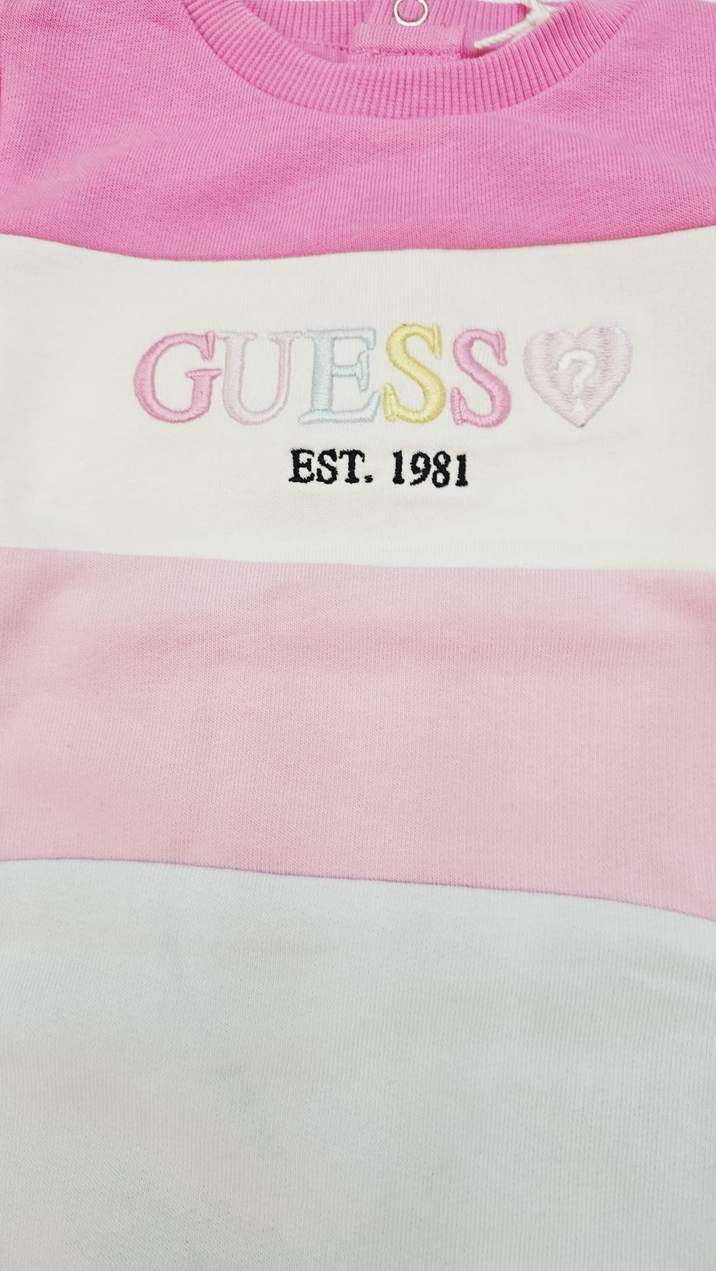 AM Kids - Vestitino con mutandina con scritta guess in rilievo