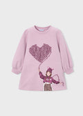 AM Kids - Vestitino in felpa serigrafia girocollo Mayoral