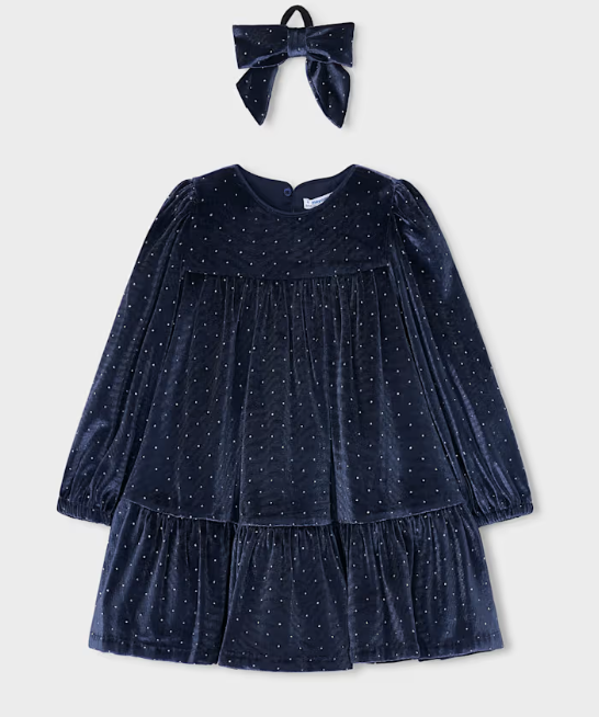 AM Kids - Vestitino in velluto con elastico