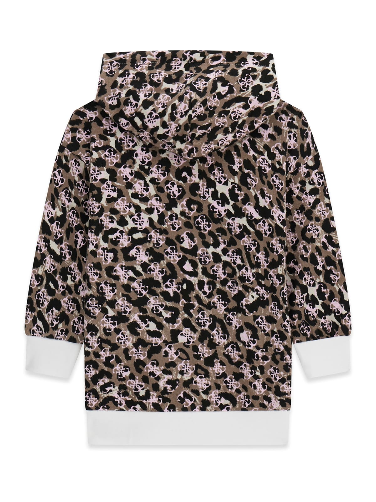 AM Kids - Vestitino manica lunga con cappuccio garzato guess