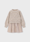 AM Kids - Vestitino tricot con fiocco