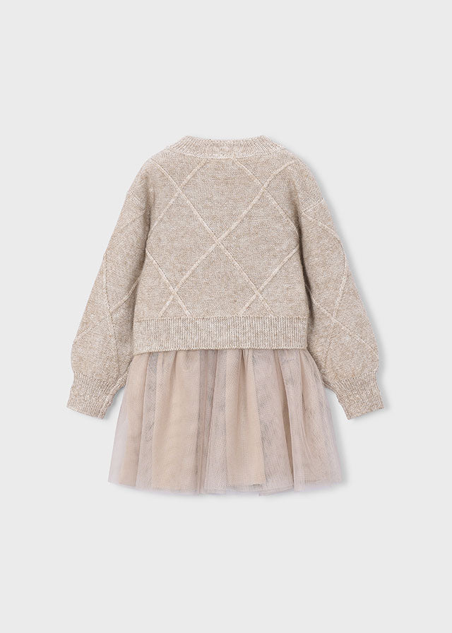 AM Kids - Vestitino tricot con fiocco