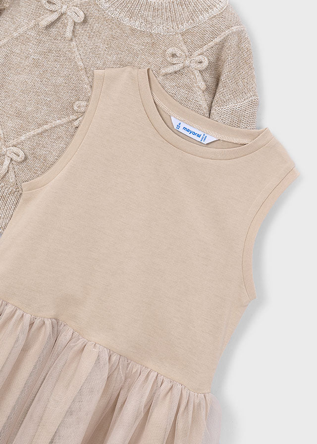 AM Kids - Vestitino tricot con fiocco