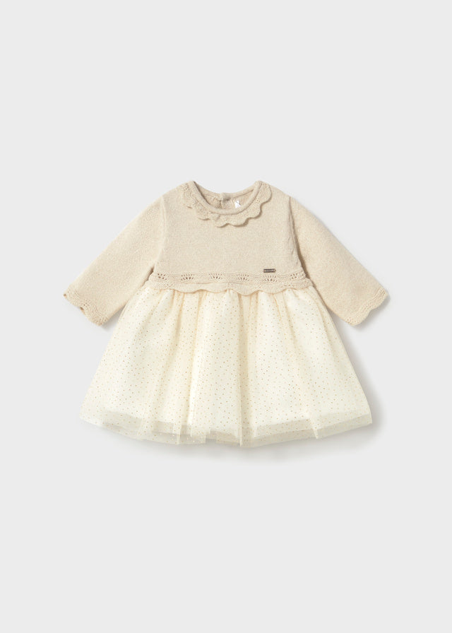 AM Kids - Vestitino tricot e tulle