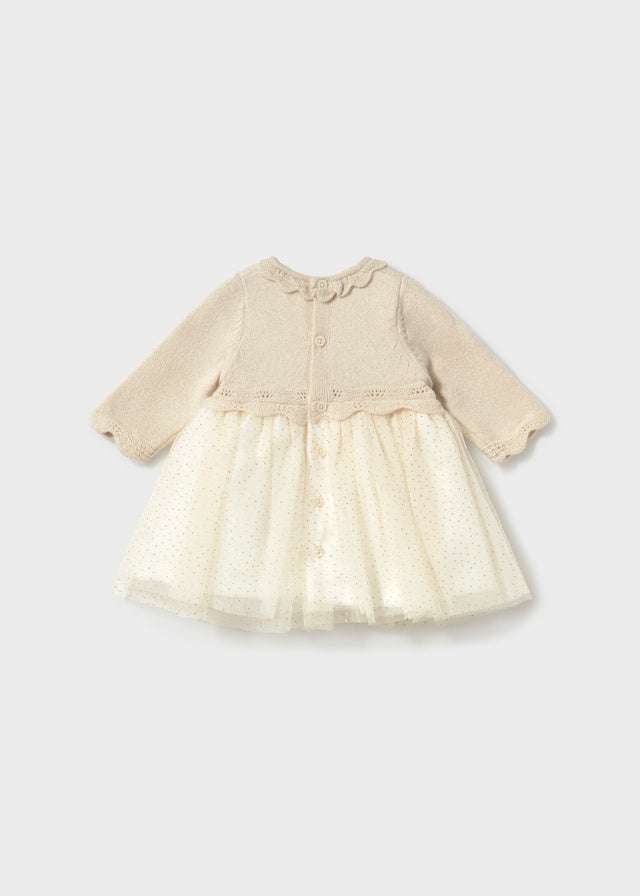 AM Kids - Vestitino tricot e tulle
