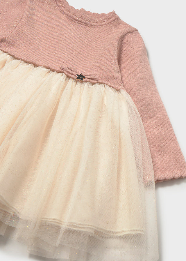 AM Kids - Vestitino tricot e tulle
