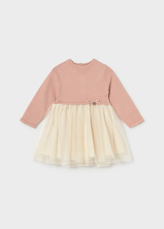 AM Kids - Vestitino tricot e tulle